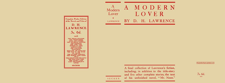 Item #22457 Modern Lover, A. D. H. Lawrence