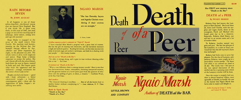 Item #2265 Death of a Peer. Ngaio Marsh