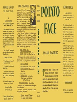 Potato Face. Carl Sandburg.