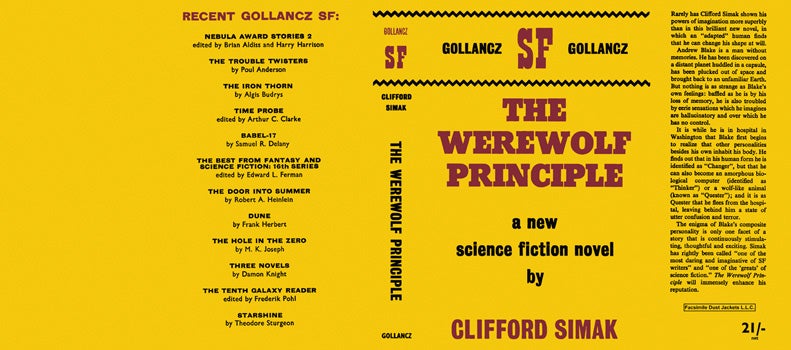 Item #22735 Werewolf Principle, The. Clifford D. Simak