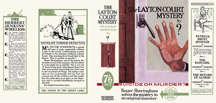 Item #228 Layton Court Mystery, The. Anthony Berkeley, Anonymous.