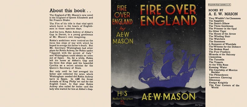 Item #2284 Fire over England. A. E. W. Mason