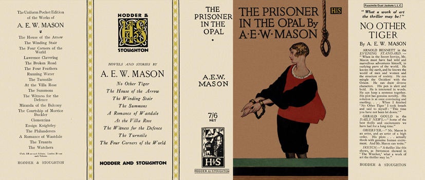Item #2290 Prisoner in the Opal, The. A. E. W. Mason.