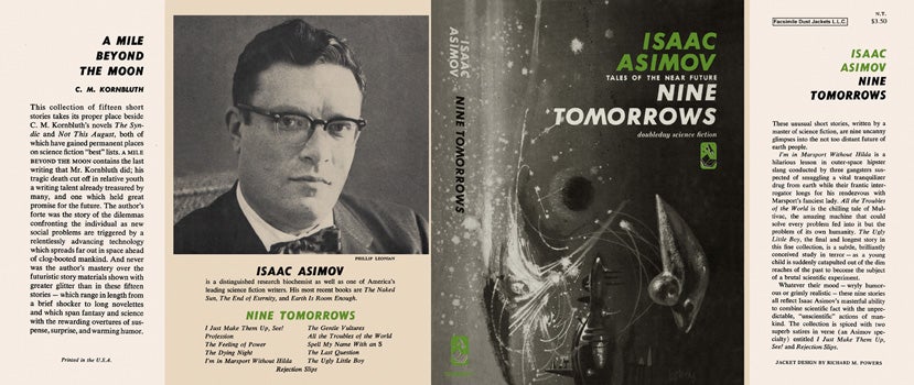 Item #22947 Nine Tomorrows. Isaac Asimov