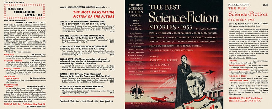 Item #22973 Best Science Fiction Stories 1953, The. Everett F. Bleiler, T. E. Dikty, Anthology