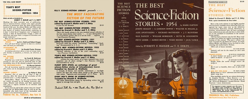 Item #22974 Best Science Fiction Stories 1954, The. Everett F. Bleiler, T. E. Dikty, Anthology