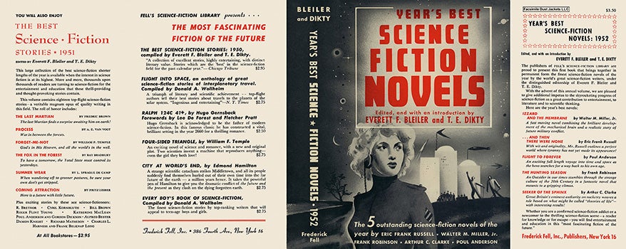 Item #22976 Year's Best Science Fiction Novels 1952. Everett F. Bleiler, T. E. Dikty, Anthology