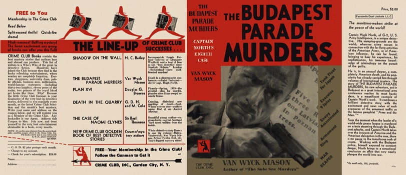 Item #2298 Budapest Parade Murders, The. Van Wyck Mason
