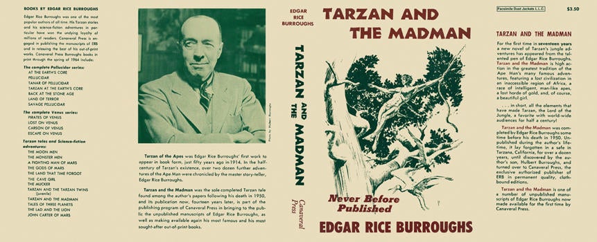 Item #23005 Tarzan and the Madman. Edgar Rice Burroughs.