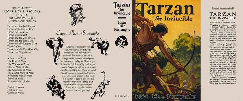Item #23010 Tarzan the Invincible. Edgar Rice Burroughs.