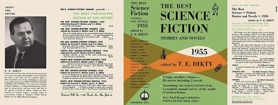 Item #23059 Best Science Fiction Stories and Novels 1955, The. T. E. Dikty, Anthology.