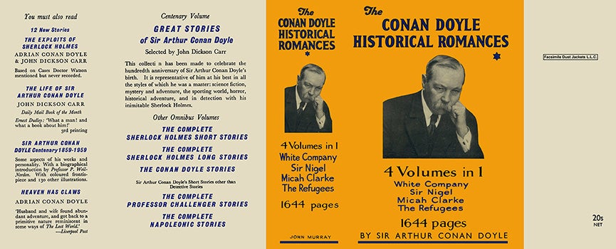 Item #23064 Conan Doyle Historical Romances, The. Sir Arthur Conan Doyle