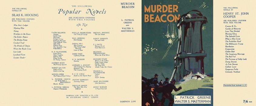 Item #2313 Murder Beacon. L. Patrick Greene, Walter S. Masterman