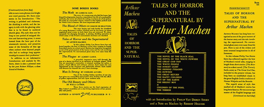 Item #23213 Tales of Horror and the Supernatural. Arthur Machen