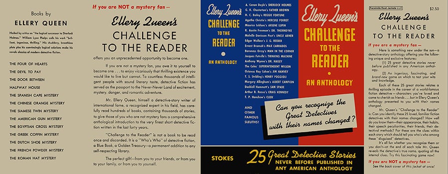 Item #23274 Challenge to the Reader. Ellery Queen, Anthology