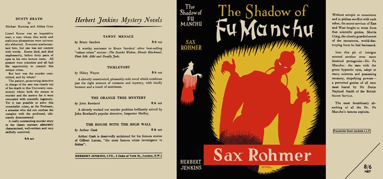 Item #23293 Shadow of Fu Manchu. Sax Rohmer.