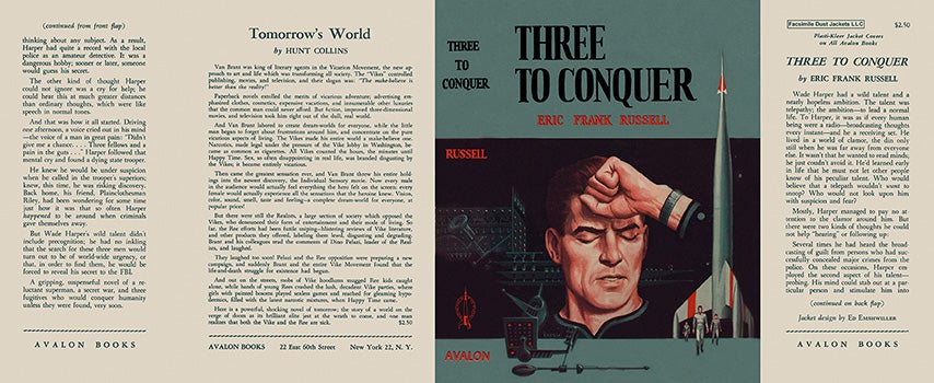 Item #23302 Three to Conquer. Eric Frank Russell