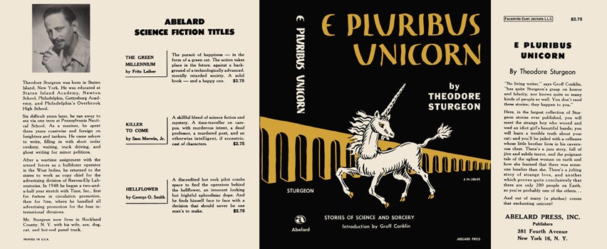 Item #23334 E Pluribus Unicorn. Theodore Sturgeon