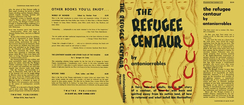 Item #23355 Refugee Centaur, The. Antoniorrobles, Antonio Robles Soler.