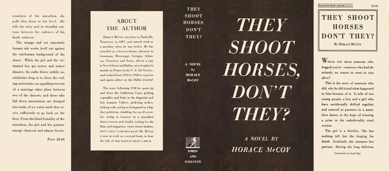 Item #2346 They Shoot Horses, Don't They? Horace McCoy