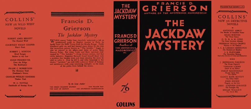 Item #23473 Jackdaw Mystery, The. Francis D. Grierson