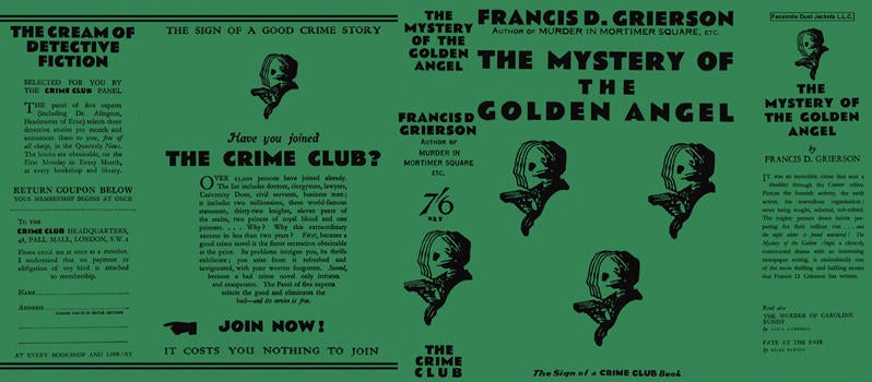 Item #23476 Mystery of the Golden Angel, The. Francis D. Grierson