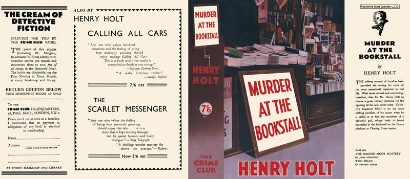 Item #23479 Murder at the Bookstall. Henry Holt