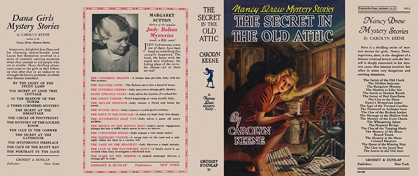 Item #23573 Nancy Drew #21: Secret in the Old Attic, The. Carolyn Keene.