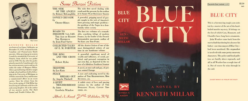 Item #2371 Blue City. Kenneth Millar.