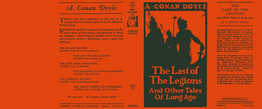 Item #23744 Last of the Legions and Other Tales of Long Ago, The. Sir Arthur Conan Doyle.