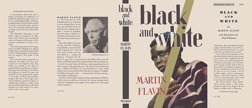 Item #23805 Black and White. Martin Flavin.
