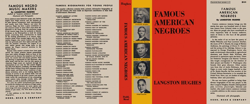 Item #23809 Famous American Negroes. Langston Hughes