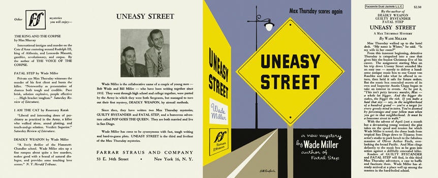 Item #2384 Uneasy Street. Wade Miller.