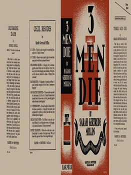 Three Men Die. Sarah Gertrude Millin.