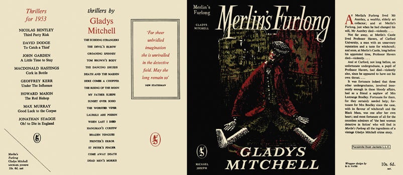 Item #2404 Merlin's Furlong. Gladys Mitchell