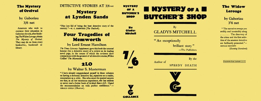 Item #2407 Mystery of a Butcher's Shop. Gladys Mitchell