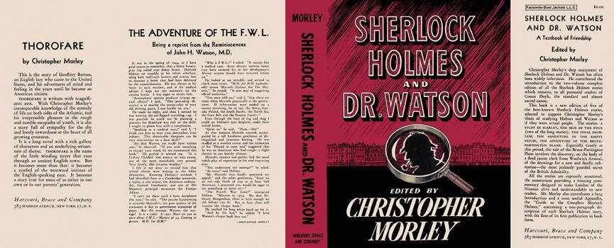 Item #2431 Sherlock Holmes and Dr. Watson. Christopher Morley