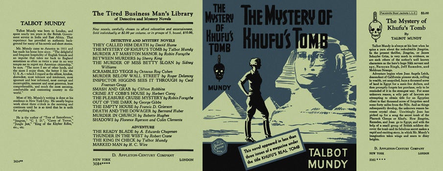 Item #2441 Mystery of Khufu's Tomb, The. Talbot Mundy