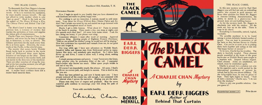 Item #245 Black Camel, The. Earl Derr Biggers