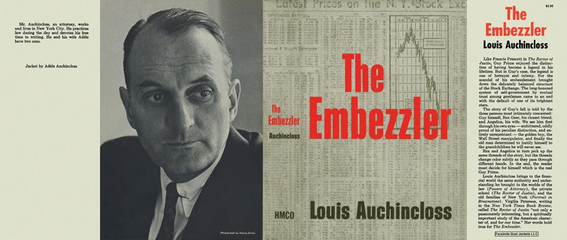 Item #24559 Embezzler, The. Louis Auchincloss