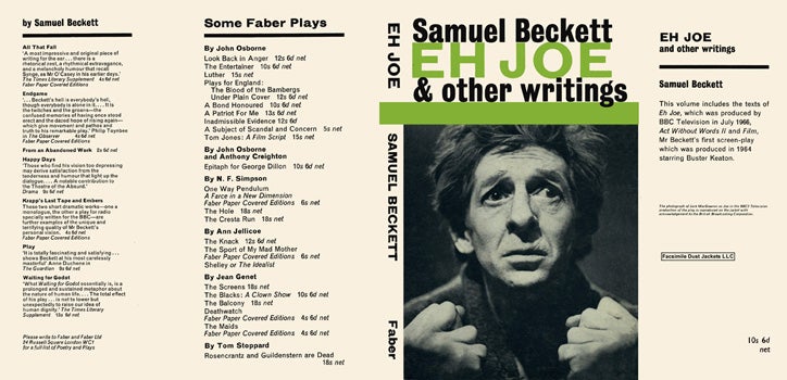 Item #24624 Eh Joe and Other Writings. Samuel Beckett
