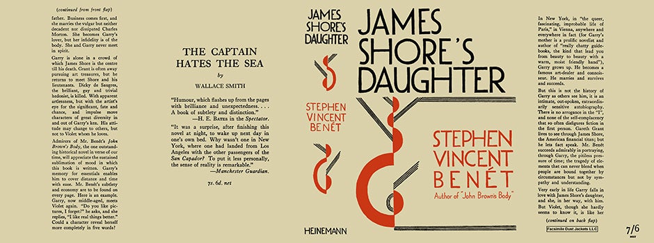 Item #24671 James Shore's Daughter. Stephen Vincent Benet.