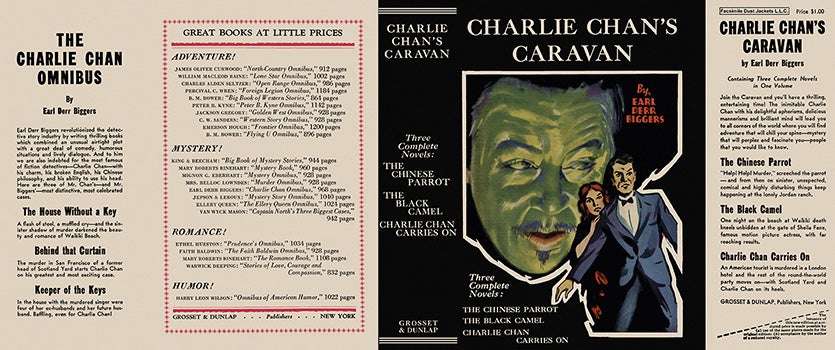 Item #247 Charlie Chan's Caravan (three novels). Earl Derr Biggers, Omnibus