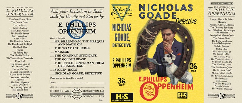 Item #2473 Nicholas Goade, Detective. E. Phillips Oppenheim