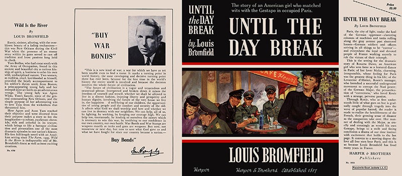 Item #24731 Until the Day Break. Louis Bromfield.
