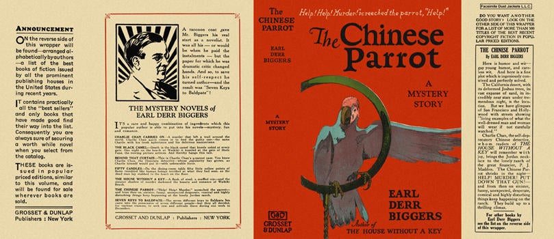 Item #248 Chinese Parrot, The. Earl Derr Biggers