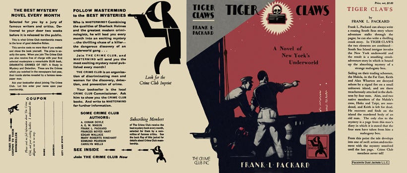 Item #2498 Tiger Claws. Frank L. Packard