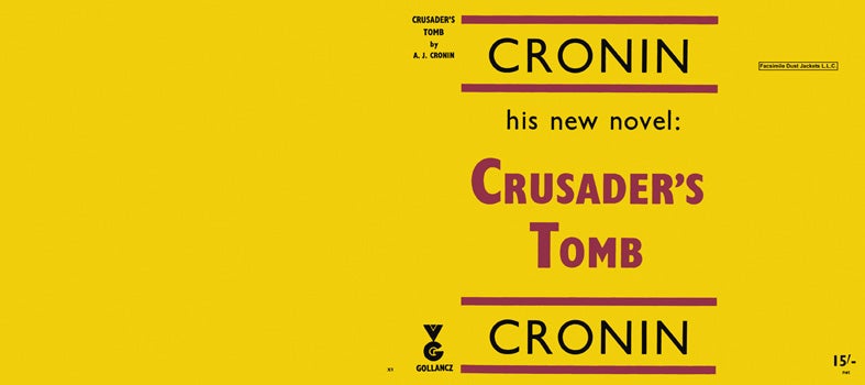 Item #24998 Crusader's Tomb. A. J. Cronin