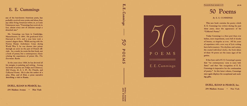 Item #25007 50 Poems. E. E. Cummings
