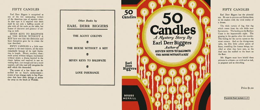 Item #251 50 Candles. Earl Derr Biggers